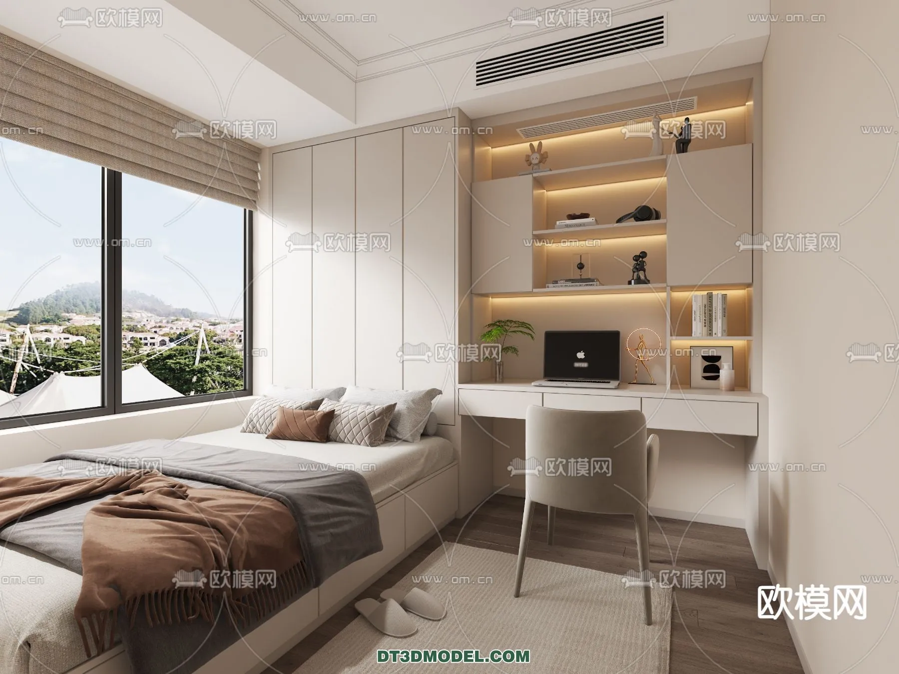 Tatami Bedroom – Japan Bedroom – 3D Scene – 080