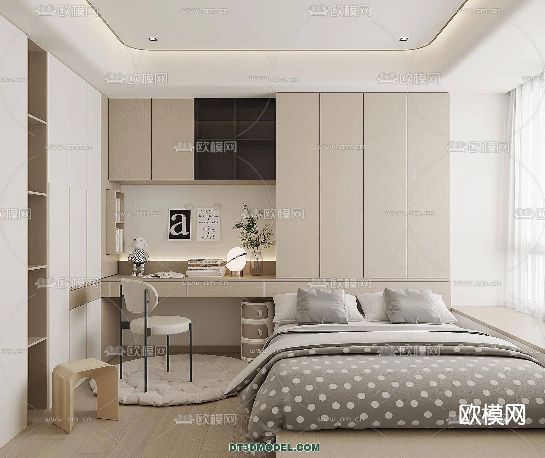 Tatami Bedroom – Japan Bedroom – 3D Scene – 087