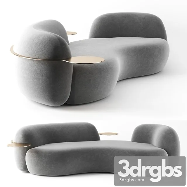 Tateyama Sofa by Secolo 3D Model Download