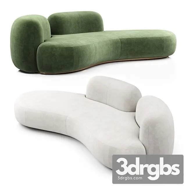 Tateyama XL Sofa 2 Backs By Secolo 3D Model Download