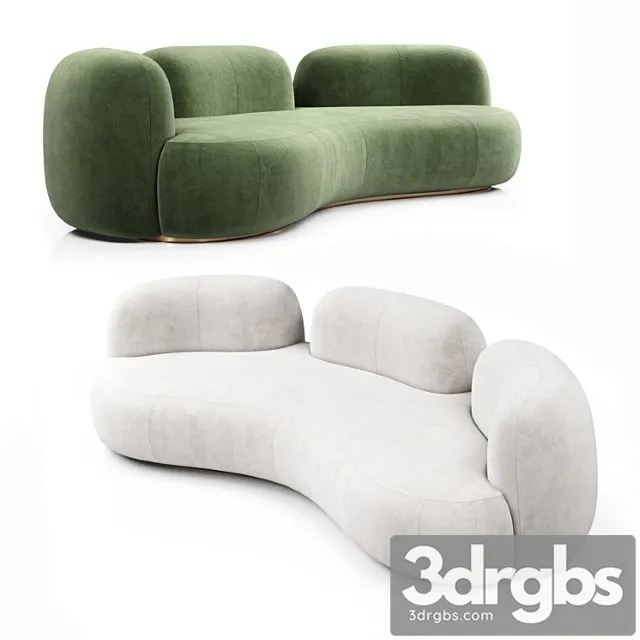 Tateyama xl sofa 3 backs by secolo 2 3D Model Download