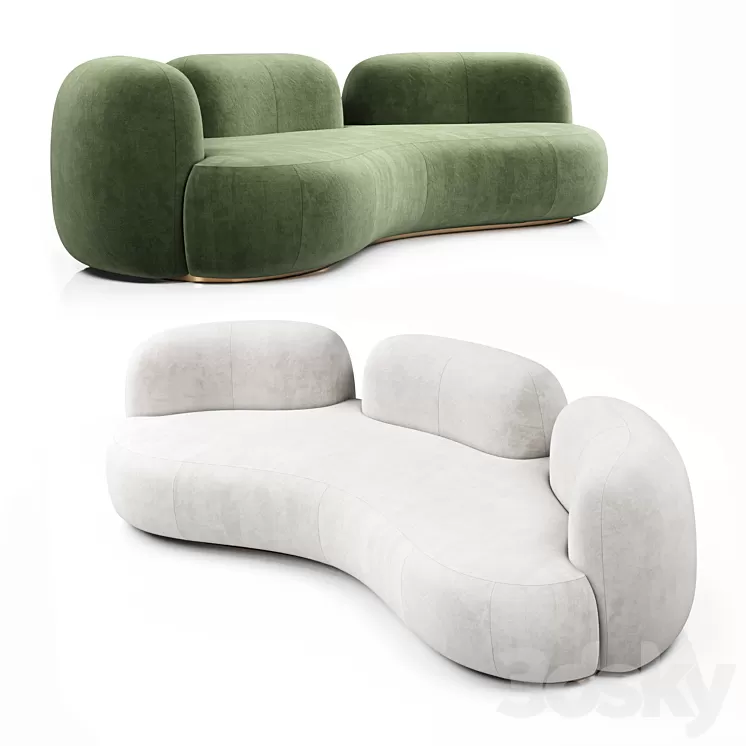 Tateyama XL Sofa 3 backs By Secolo 3D Model Free Download