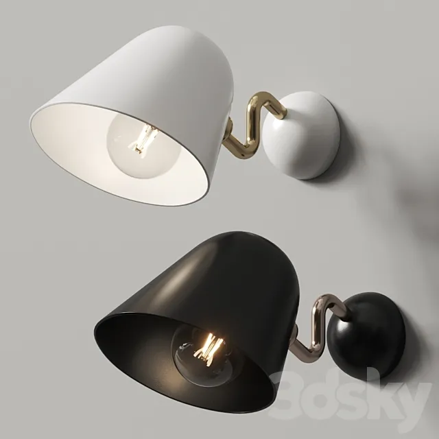 Tato Beghina Applique Wall Lamp 3DModel Tato Beghina Applique Wall Lamp 3DModel