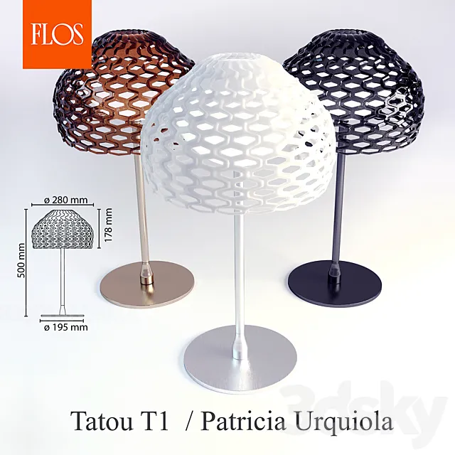 Tatou T1 _ Patricia Urquiola 3D Model Tatou T1 _ Patricia Urquiola 3D Model