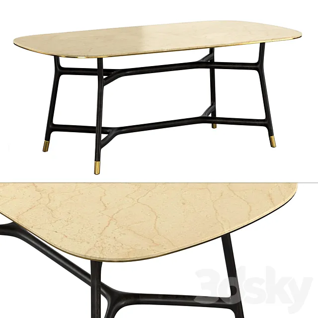 Tavolo Joyce Piano in Marmo 3DModel Tavolo Joyce Piano in Marmo 3DModel