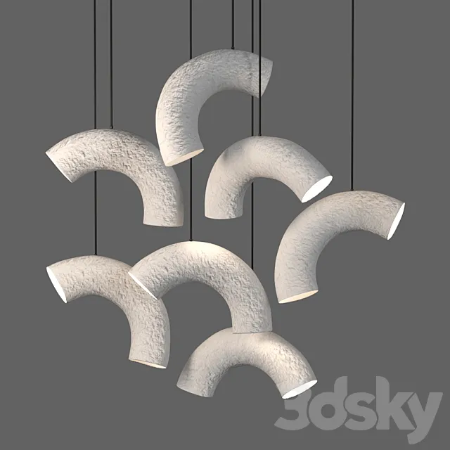 Tayga Design Barashki pendant lamps 3D Model