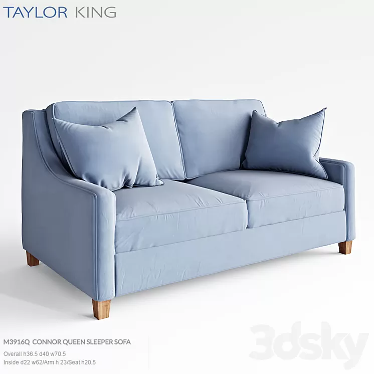 Taylor King Connor Queen Sleeper Sofa M3916Q 3D Model