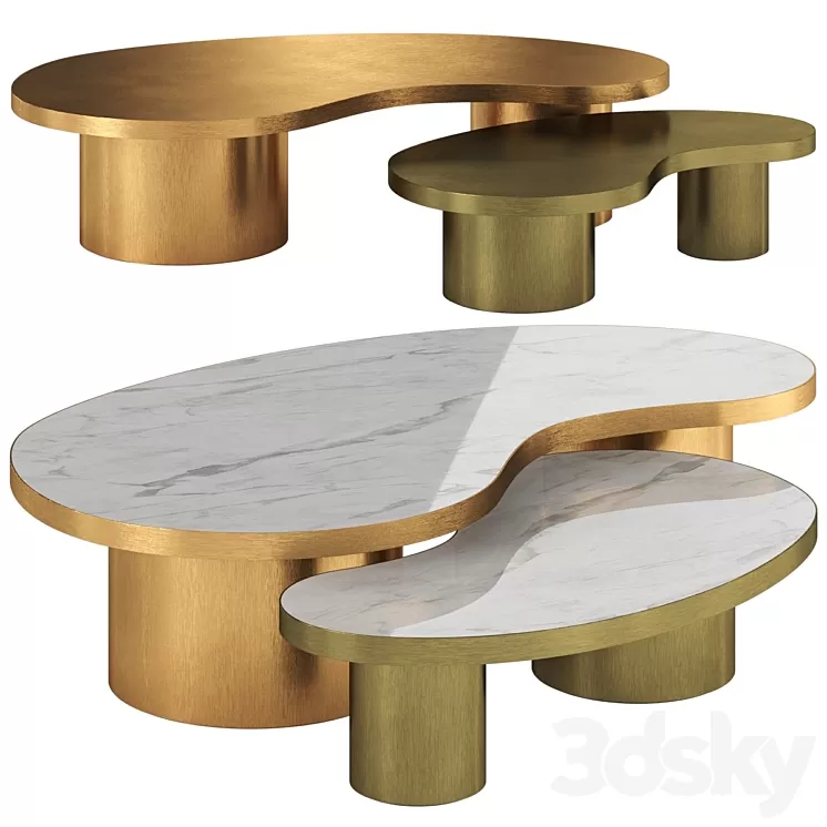 Tb Mensa Ginger Brown Coffee Table 3D Model Free Download