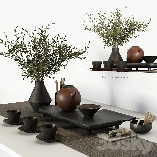 Tea ceremony set 3DModel