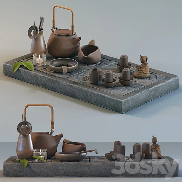 Tea ceremony set 3DModel