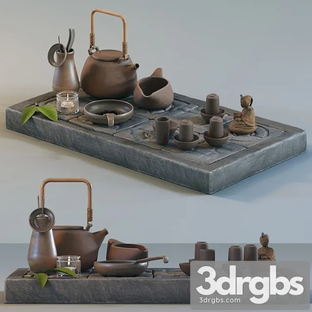 Tea ceremony set_2 3D Model Download