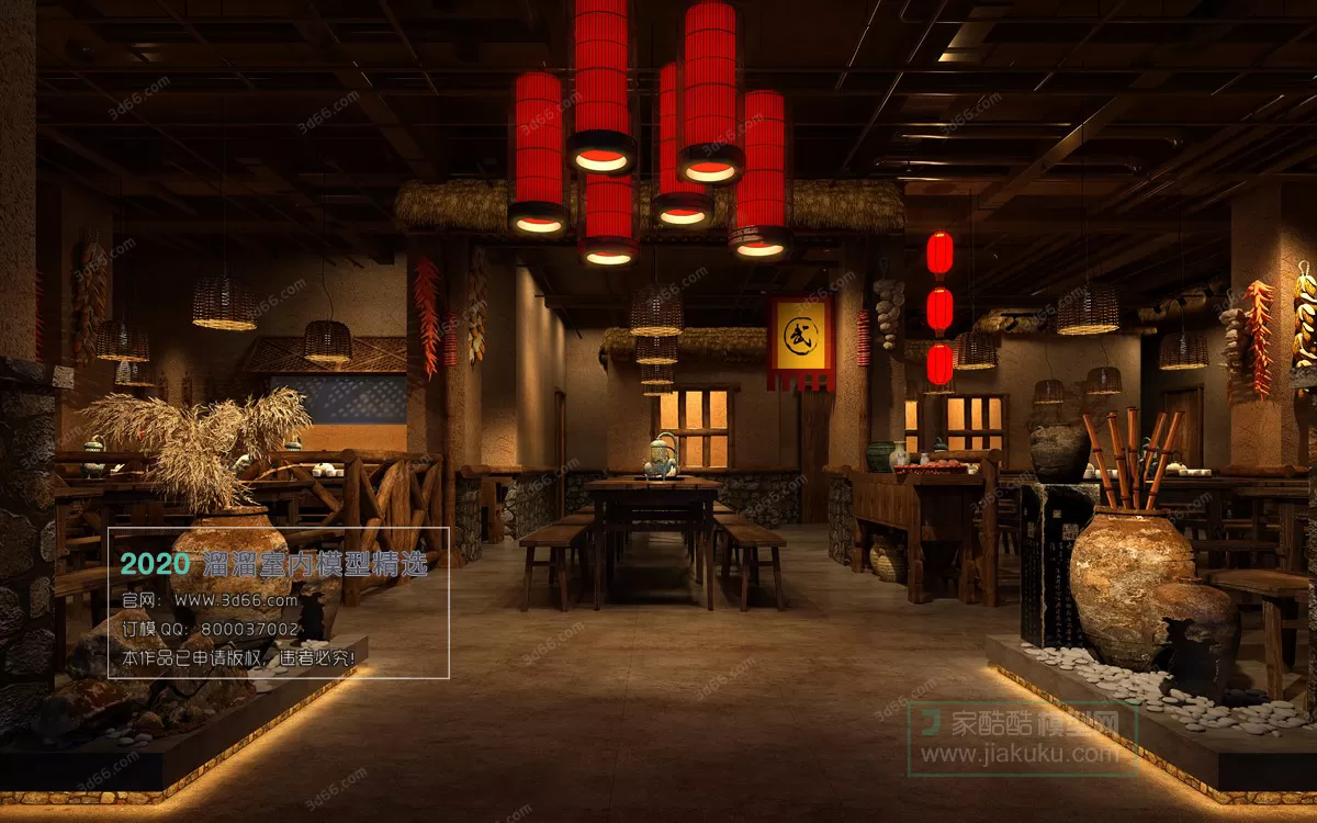 TEA HOUSE – HOTEL – 3D MODELS – 028