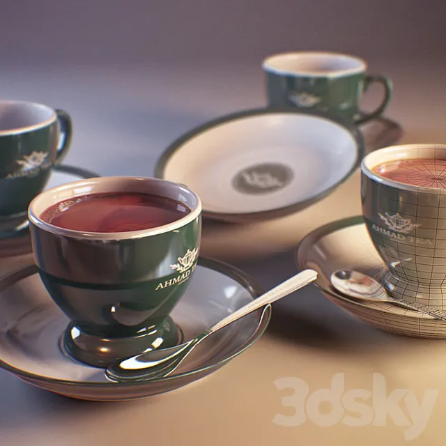 Tea mug Ahmad 3DModel Tea mug Ahmad 3DModel