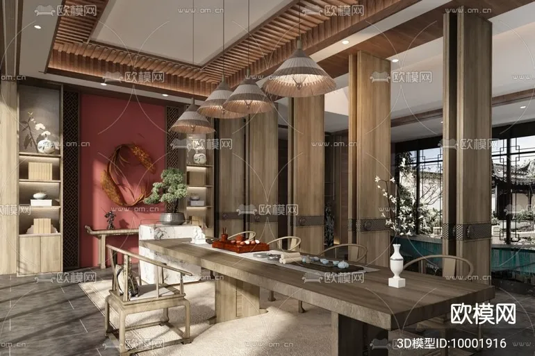 TEA ROOM – 3D Model For Interior Design – 10914 TEA ROOM – 3D Model For Interior Design – 10914