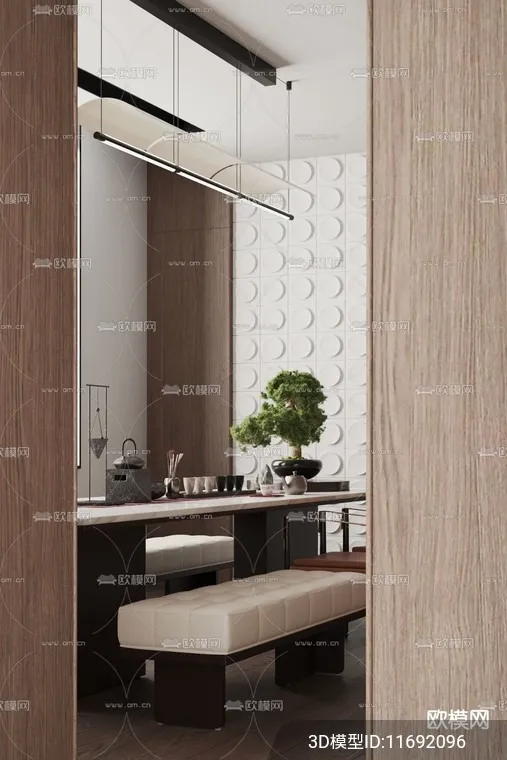 TEA ROOM – 3D Model For Interior Design – 10915 TEA ROOM – 3D Model For Interior Design – 10915