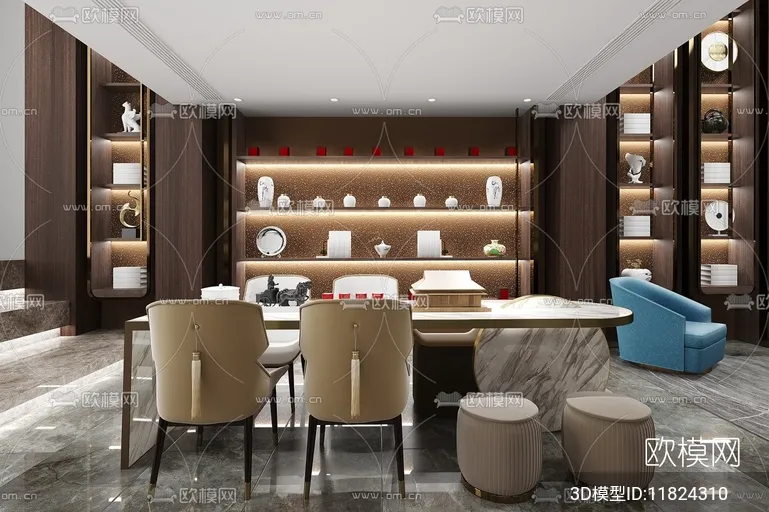 TEA ROOM – 3D Model For Interior Design – 10917 TEA ROOM – 3D Model For Interior Design – 10917