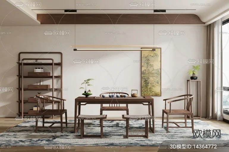 TEA ROOM – 3D Model For Interior Design – 10933 TEA ROOM – 3D Model For Interior Design – 10933