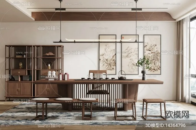 TEA ROOM – 3D Model For Interior Design – 10935 TEA ROOM – 3D Model For Interior Design – 10935