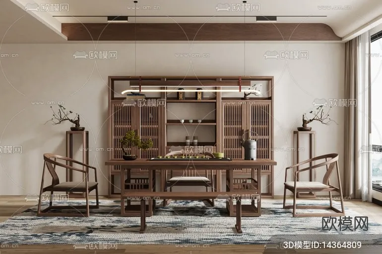 TEA ROOM – 3D Model For Interior Design – 10936 TEA ROOM – 3D Model For Interior Design – 10936