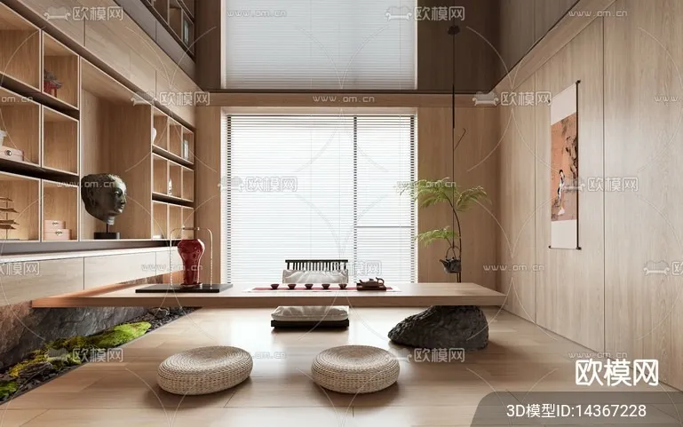 TEA ROOM – 3D Model For Interior Design – 10938 TEA ROOM – 3D Model For Interior Design – 10938