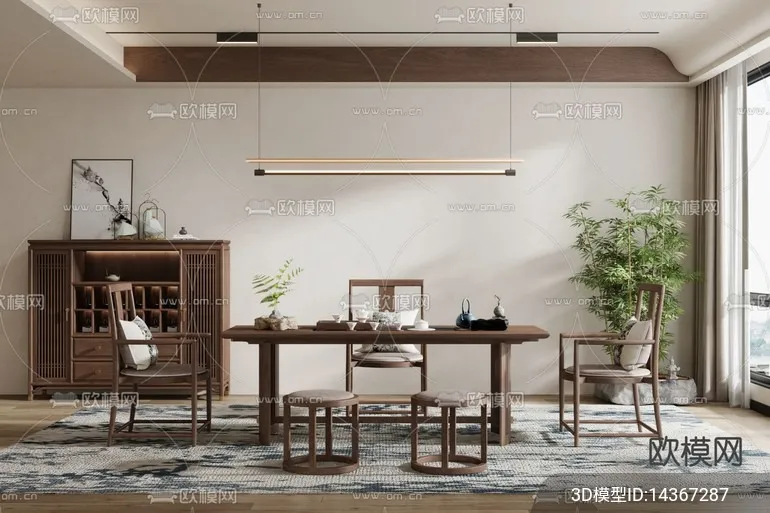 TEA ROOM – 3D Model For Interior Design – 10940 TEA ROOM – 3D Model For Interior Design – 10940