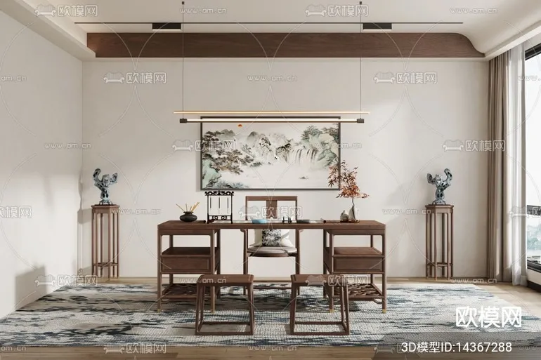 TEA ROOM – 3D Model For Interior Design – 10941 TEA ROOM – 3D Model For Interior Design – 10941