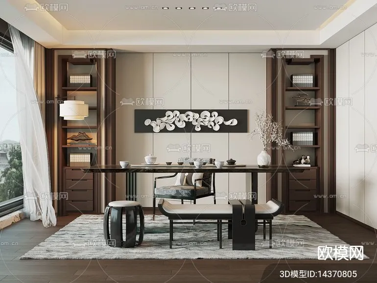 TEA ROOM – 3D Model For Interior Design – 10952 TEA ROOM – 3D Model For Interior Design – 10952