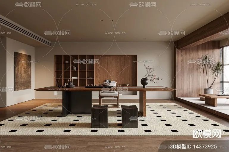 TEA ROOM – 3D Model For Interior Design – 10957 TEA ROOM – 3D Model For Interior Design – 10957