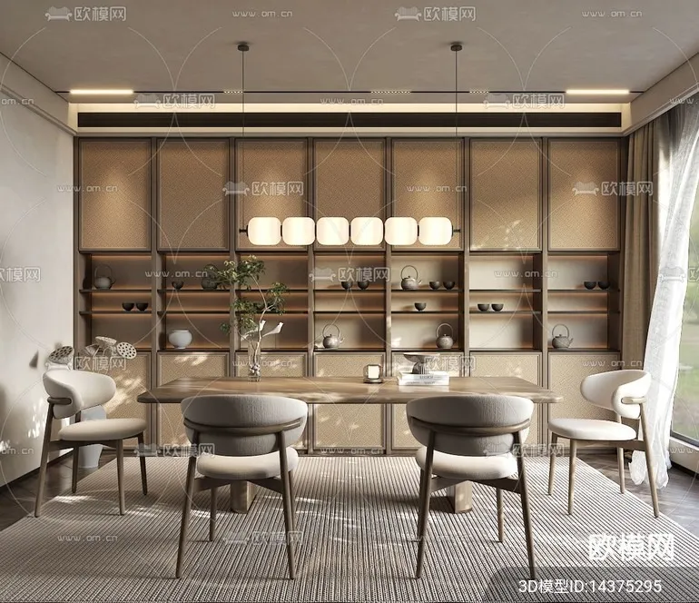 TEA ROOM – 3D Model For Interior Design – 10964 TEA ROOM – 3D Model For Interior Design – 10964