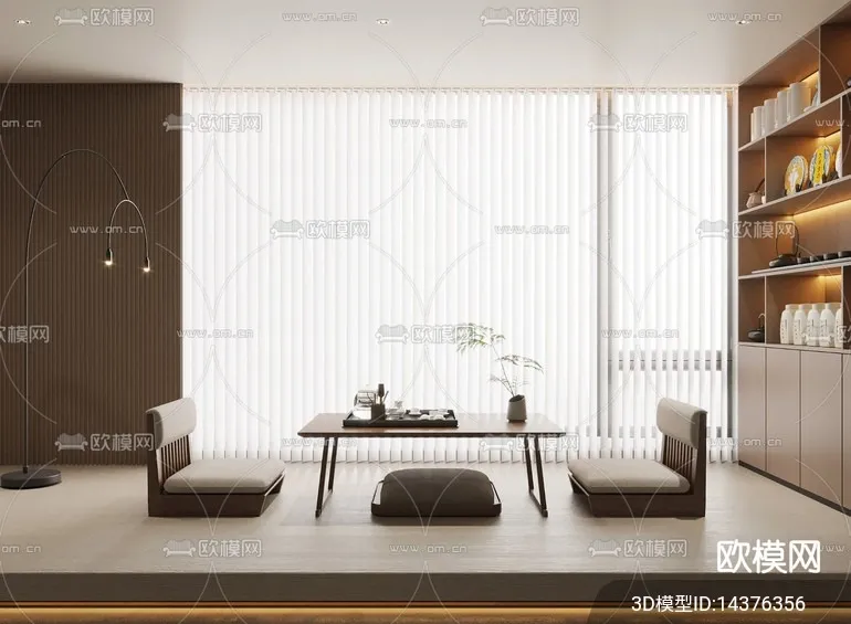 TEA ROOM – 3D Model For Interior Design – 10966 TEA ROOM – 3D Model For Interior Design – 10966