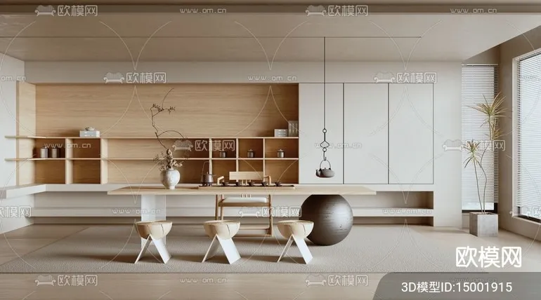 TEA ROOM – 3D Model For Interior Design – 10974 TEA ROOM – 3D Model For Interior Design – 10974