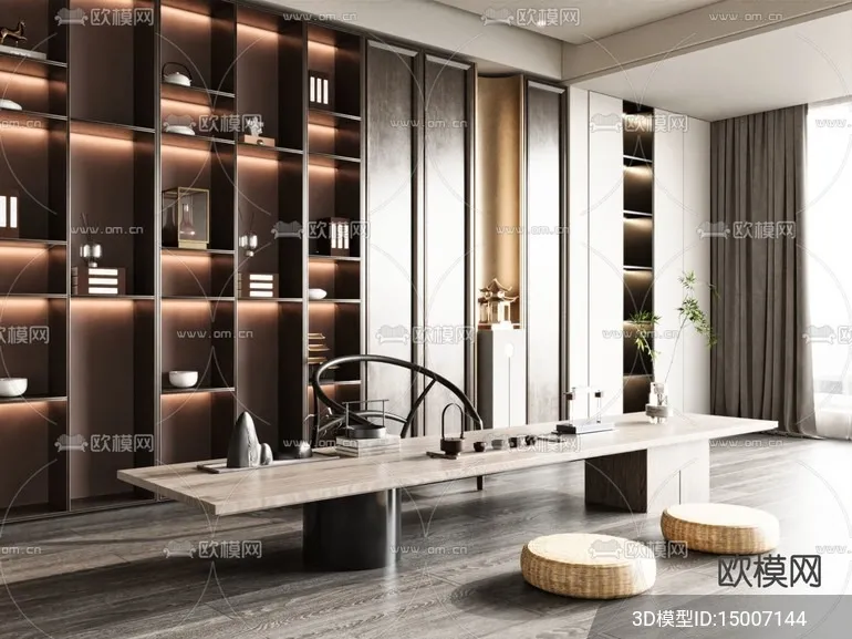 TEA ROOM – 3D Model For Interior Design – 10989