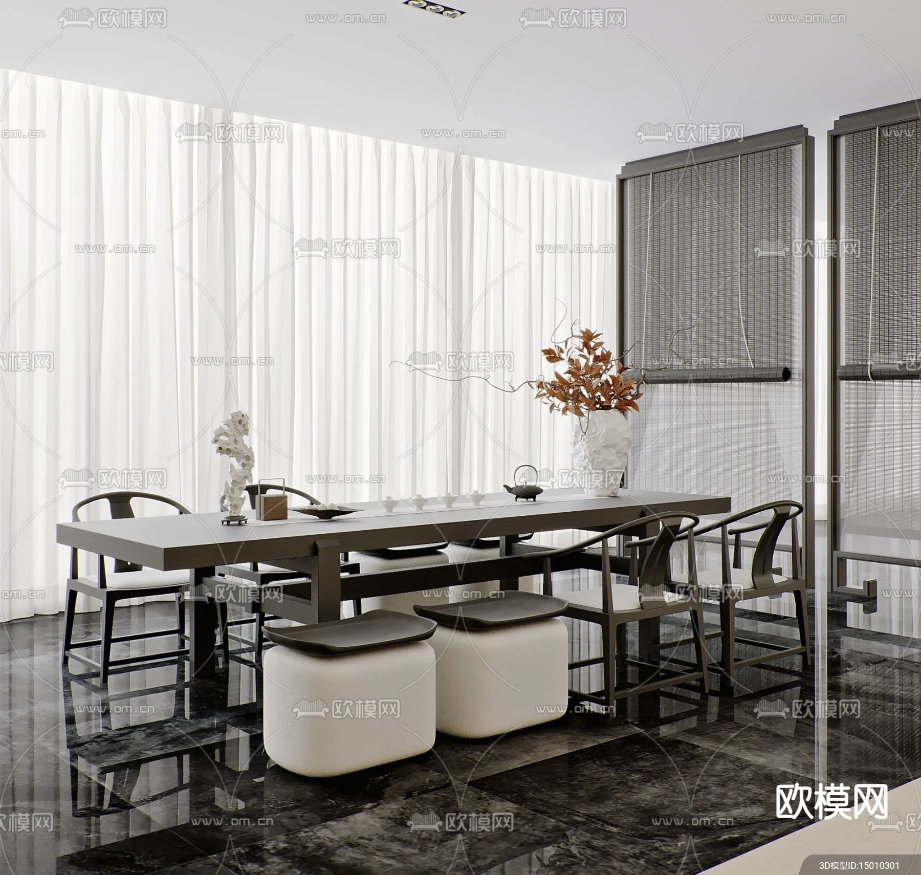 TEA ROOM – 3D Model For Interior Design – 10995