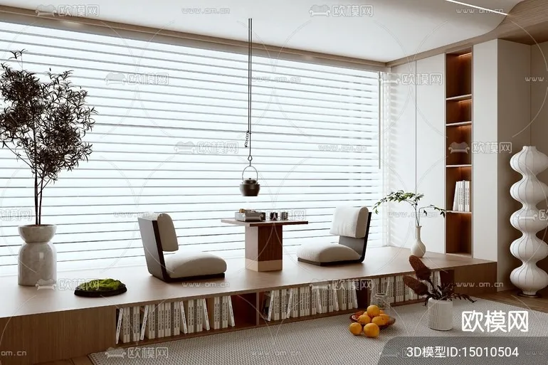 TEA ROOM – 3D Model For Interior Design – 10996