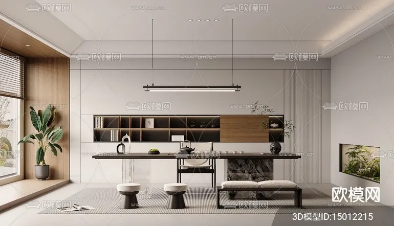 TEA ROOM – 3D Model For Interior Design – 10999