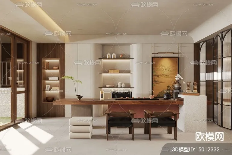 TEA ROOM – 3D Model For Interior Design – 11000