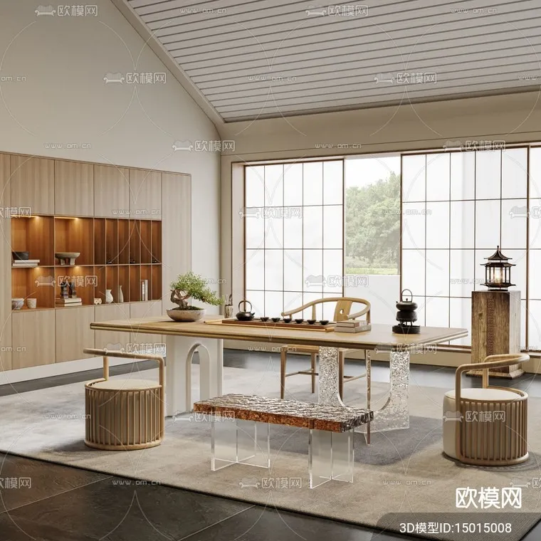 TEA ROOM – 3D Model For Interior Design – 11005