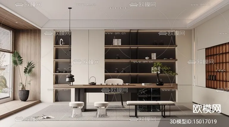 TEA ROOM – 3D Model For Interior Design – 11009