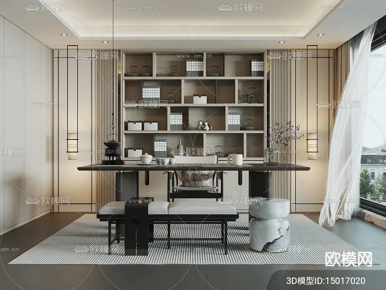 TEA ROOM – 3D Model For Interior Design – 11010