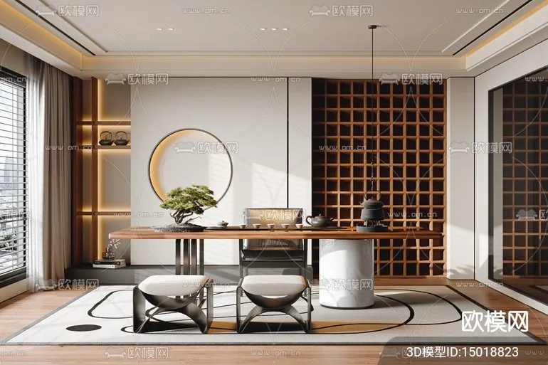 TEA ROOM – 3D Model For Interior Design – 11014