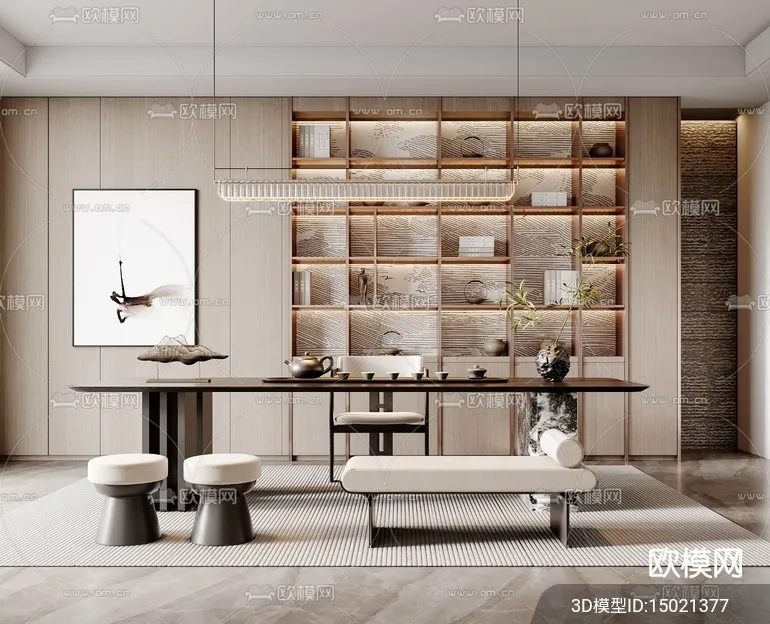 TEA ROOM – 3D Model For Interior Design – 11020