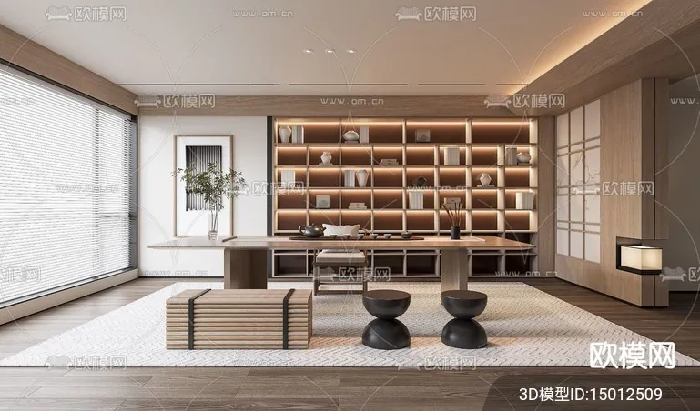 TEA ROOM – 3D Model For Interior Design – 11032