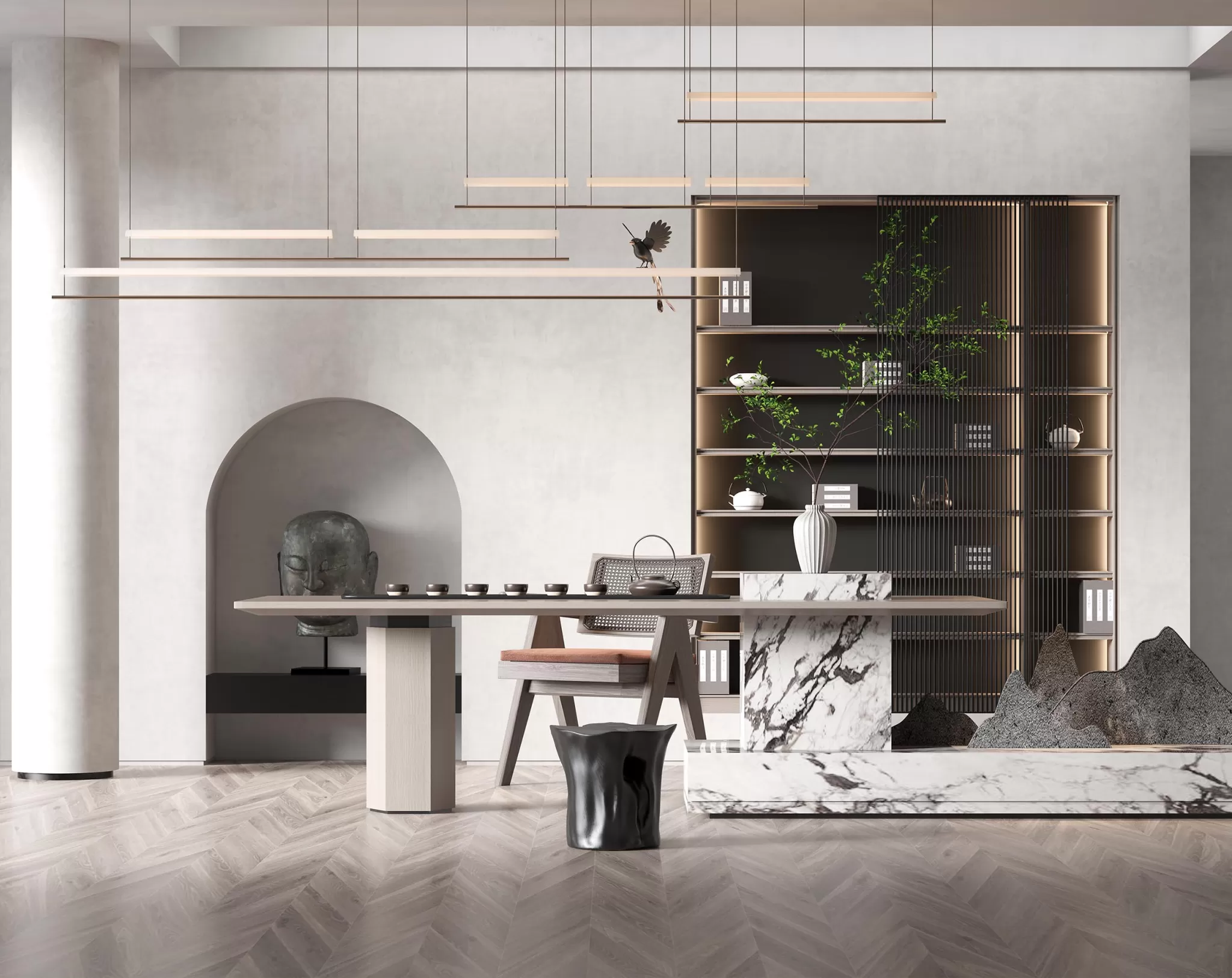 TEA ROOM – 3D SCENE – 412