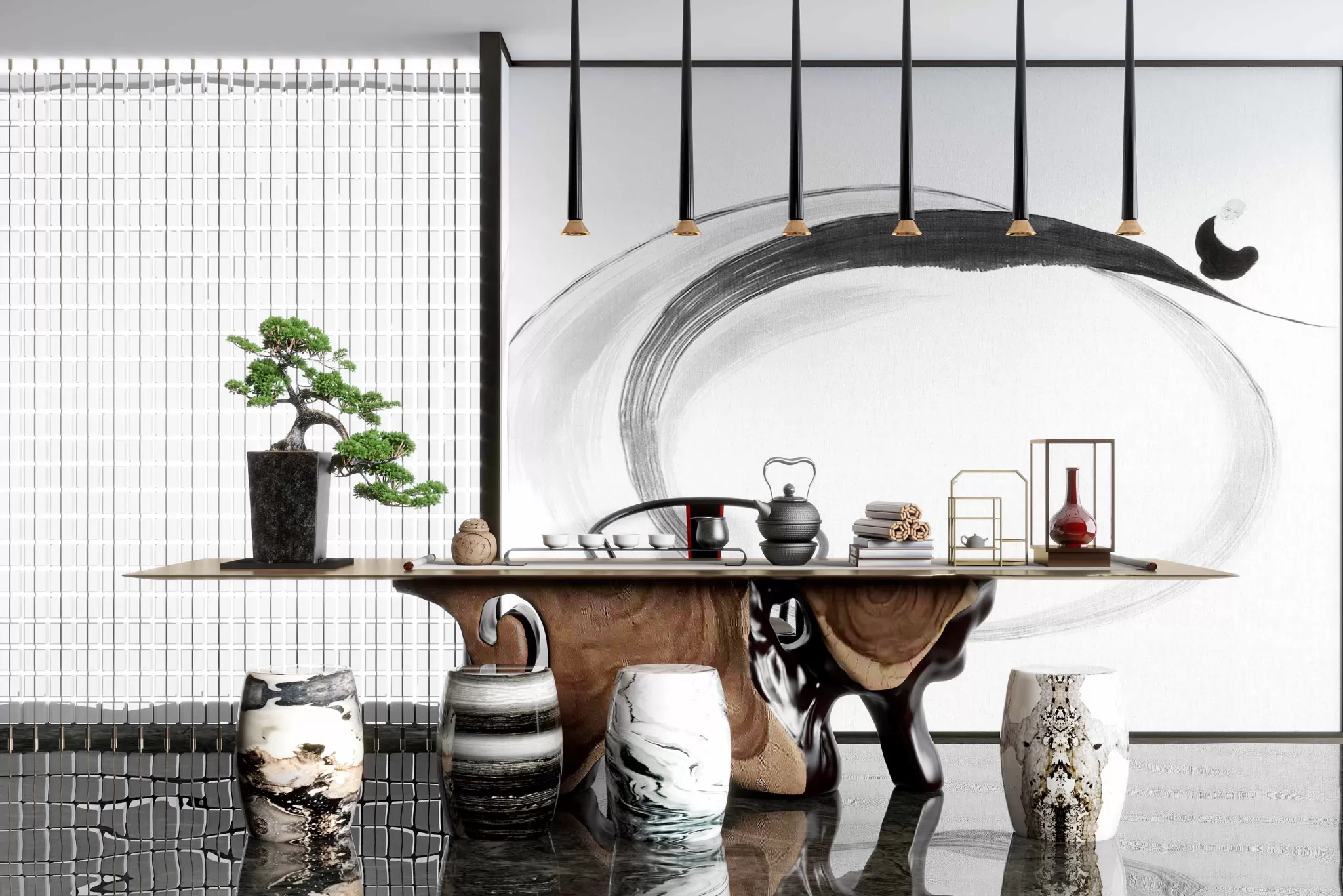 TEA ROOM – 3D SCENE – 414