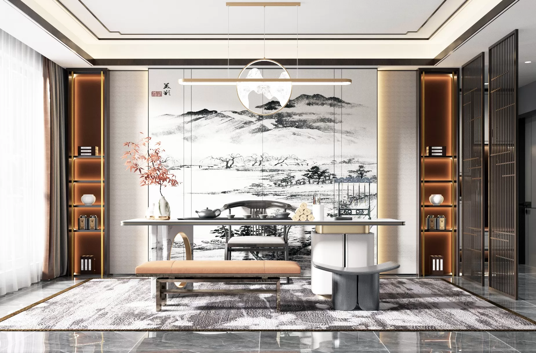 TEA ROOM – 3D SCENE – 427