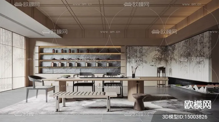 TEA ROOM – CORONA – 3D MODEL – 2512