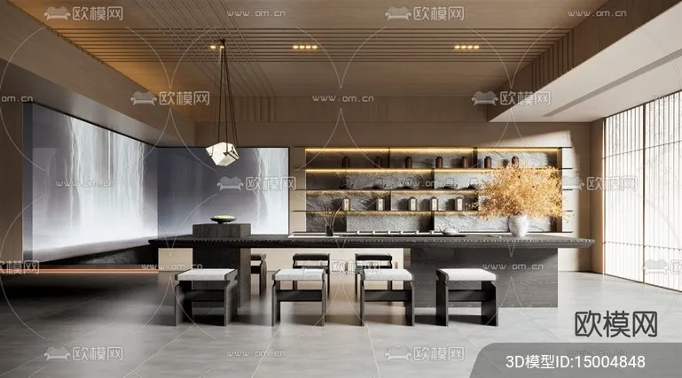 TEA ROOM – CORONA – 3D MODEL – 2515