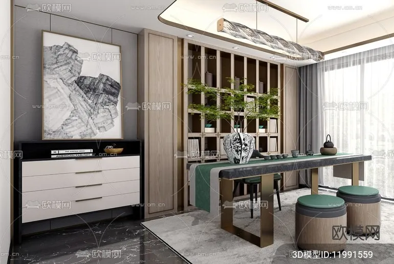 TEA ROOM – VRAY / CORONA – 3D MODEL – 2453