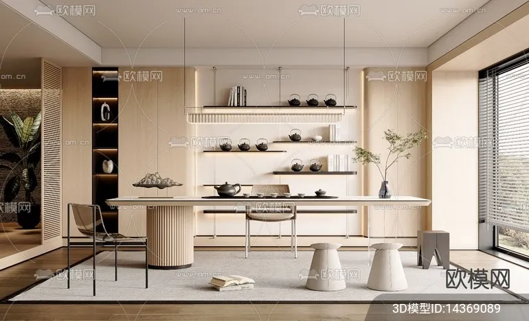 TEA ROOM – VRAY / CORONA – 3D MODEL – 2479