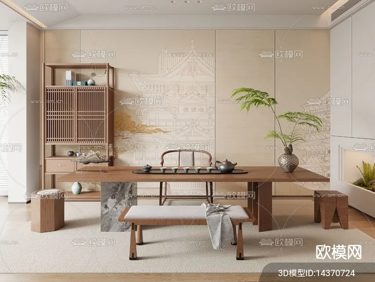 TEA ROOM – VRAY / CORONA – 3D MODEL – 2484